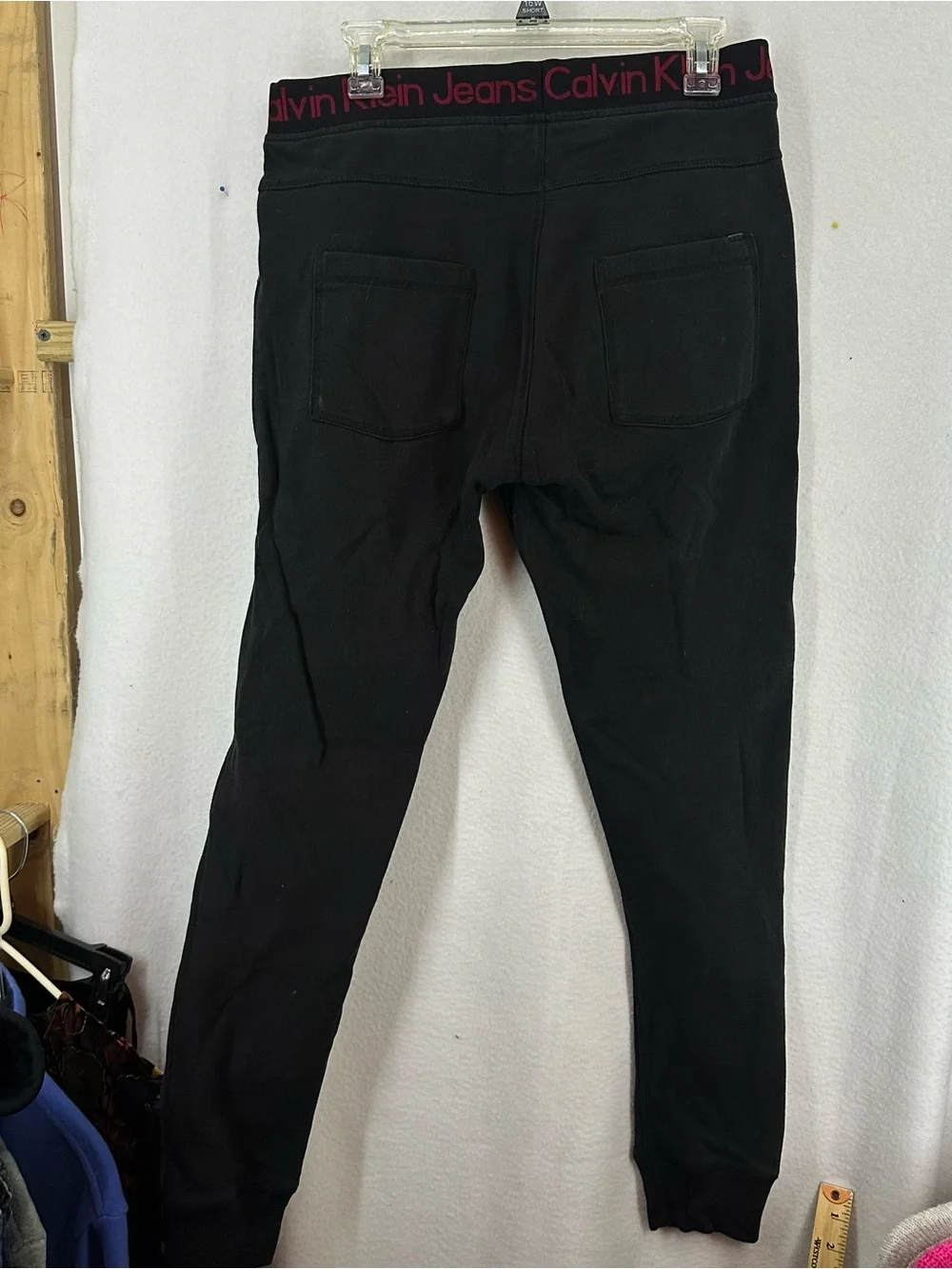 Calvin Klein‎ Jeans Black Jogger Sweatpants Men’s Small Drawstring Lounge